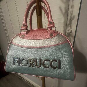 Fiorucci Logo Bowling Bag Blue